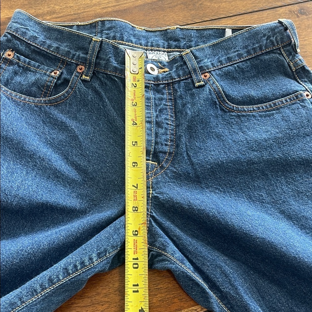 Vintage Lucky Brand Dungarees Easy Rider bootcut blue jeans 6/28 USA made Y2K - Picture 9 of 12
